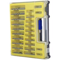 FLAMEER 150pcs Mini Twist Drill Bit Kit 0.4-3.2mm HSS Micro Precision Twist Drill