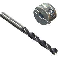 Wolfcraft 2731000 2731000-1 Broca para espigar, con Punta de centrado + Tope de Profundidad diam. 6 mm, 6mm
