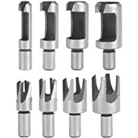 WOWOSS 8 Piezas Tap&oacute;n de Madera Broca C&oacute;nica Taladro de Acero al Carbono Tapones de Agujero de Madera Acero al Carbono con Buena Calidad y Larga Vida &uacute;til（6mm 10mm 13mm 16mm ）