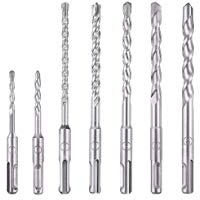 MOHOO Juego de Brocas Taladro SDS con Punta de Acero para Hormig&oacute;n, Madera, Metal 5 -6*110 mm, 6- 8- 10- 12*160 mm V&aacute;stago Recto
