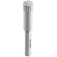 Klingspor 325527 Broca Diamantada para el Trabajo en Seco, DB 600 F, 8 mm Di&aacute;metro, 1/4" Bit, Hexagonal, 3000 RPM, 40 mm Largo &uacute;til, 1/10 mm Segmentos
