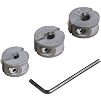 Wolfcraft 2755000 2755000-3 topes de Profundidad para Brocas diam. 6, 8, 10 mm, Set de 3 Piezas