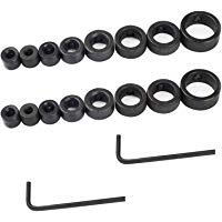 Pingranso - 2 Juegos de topes para taladro, 8 piezas de herramientas generales e instrumentos, anillos de limitaci&oacute;n para perforaciones consistentes.