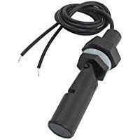 Nivel de agua sensor de l&iacute;quido horizontal del tanque de pescados flotante Negro Interruptor 3/8 "PT