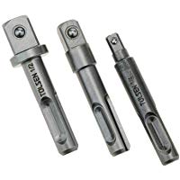 Adaptadores portabrocas SDS Plus para llaves de vaso 3 piezas 1/4" 3/8" 1/2" 10mm de Tolsen