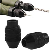 VOOYE Portabrocas Universal de Cambio R&aacute;pido DE 0,3 a 3,2 mm sin Llave para Dremel Electric Grinder Multi Tool (8 x 0,75 DE Largo Cola)