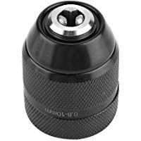 FTVOGUE 3/8"Portabrocas de taladro autoblocante de metal sin llave de 0.8mm-10mm para taladro el&eacute;ctrico manual