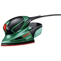 Bosch PSM 100 A - Multilijadora, 3 hojas de lija K 80/ K 120/ K 160, malet&iacute;n (100 W, n&ordm; de carreras en vac&iacute;o: 26.000 opm, &Oslash; circuito oscilante: 1,4 mm)
