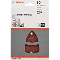 Bosch 2 608 607 408 - Juego de 10 hojas lijadoras (102 x 62, 93 mm, 80)