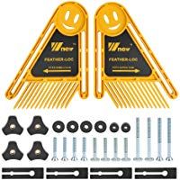 QLOUNI Juego de Tablero de Madera de Pluma de 1 par Seguro para Carpinter&iacute;a de Ranura de Mitre de Punta de Tabla de Doble Punta Multiuso para Enrutador y Mesa
