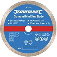 Silverline 361323 Disco de corte para mini sierra circular, Plata
