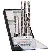 Bosch 2 607 019 927 - Juego de 5 brocas para martillos perforadores Robust Line SDS-plus-5 - &Oslash; 5,6 x 115mm, 6,8,10 x 165mm (pack de 5)