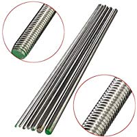 Varilla roscada de acero inoxidable M3 a M12 de 500 mm (M4)