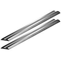 Set de dos cuchillas reversibles de acero r&aacute;pido de 10-82 mm para cepilladoras Makita, Black & Decker, Bosch, DeWalt, Casals y Elu