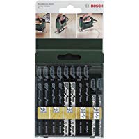 Bosch 2 609 256 744 - Juego de hojas de sierra de calar de 10 piezas v&aacute;stago en T