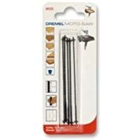 Dremel MS51 - Hojas para sierra de calar, juego de accesorios de 5 hojas para motosierra MS20, 18 mm profundidad para cortes curvos y rectos en pl&aacute;stico y madera