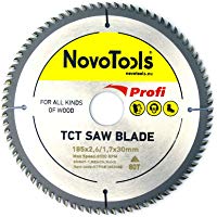 NOVOTOOLS PROFI Hojas De Sierra Circulares 185 x 30 mm x 80 Dientes. Para Todos Los Tipos De Madera. Premium Acero