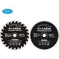 G LAXIA Hoja de Sierra Circular, 24tTCT*1, 44tHSS*1, Cortar Diferentes Materiales 89mm*10mm (pack de 2)