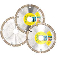 Juego de 3 cuchillas de diamante NOVOTOOLS, 125 x 22,2 mm Discos de corte universal para amoladora angular para piedra, ladrillo y hormig&oacute;n. Alta calidad.