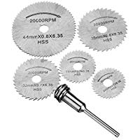 Enjoydeal&nbsp;&ndash;&nbsp;6&nbsp;hojas de sierra circular, herramientas rotativas, sierra circular manual, discos de corte para herramienta Dremel Rotary