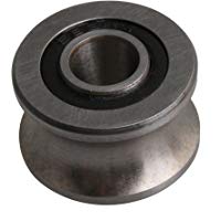 BQLZR - Rodamiento de bolas de acero inoxidable en forma de U, 22,5 x 13,5 mm, 8 mm, polea de identificaci&oacute;n para puerta de alambre de rueda