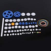 Plastic Gears Set Pulley Belt Worm Kits Crown Gear Set Robot Motor Car Toy for DIY Parts (80kinds)