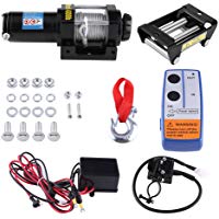 Cabrestante de acero resistente de 12 V para coches, botes, veh&iacute;culos todoterreno, capacidad de carga de 1818&nbsp;kg
