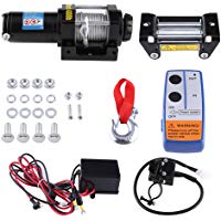 Cabrestante el&eacute;ctrico, DC 12&nbsp;V 4000lbs polipasto elevaci&oacute;n Cable de acero de 15&nbsp;cm con mando a distancia inal&aacute;mbrico para remolque de coche cami&oacute;n barco Quad autocaravana monta&ntilde;a