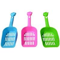 3x Demarkt Limpieza de Mascotas Pala de Pl&aacute;stico Cuchara Pala de Basura Herramienta para Limpiar Mascotas para Mascota Gatos Perros