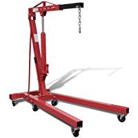 Gr&uacute;a plegable de taller mec&aacute;nico con motor de elevaci&oacute;n para 2 toneladas