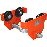 ECD Germany Carretilla para polipasto Carro polipasto simple Polipasto simple para riel 2t 66-220mm