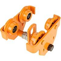 Carritos para Vigas Simple Polipasto Anchos e Inclinaciones Ajustables para Almacenes y Garajes, Capacidad de Tracci&oacute;n: 1 Tonelada