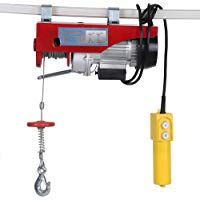 Polipasto el&eacute;ctrico, 220&nbsp;V cabestrante de cable el&eacute;ctrico para 100&nbsp;kg/200&nbsp;kg con control de interruptor, altura de subida: 12&nbsp;m/6&nbsp;m, velocidad de subida: 10/5&nbsp;M/min