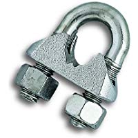 Chapuis BAR9 Lote de 30&nbsp;sujetacables de estribo - Acero galvanizado - Para cable de 3/4 mm de di&aacute;metro