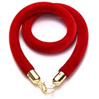 Stanchion - Cuerda de seguridad (1,5 m), color rojo