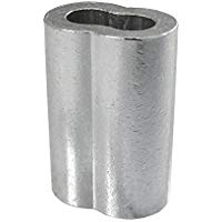 Loos cableware SL2&nbsp;&ndash;&nbsp;4P 25&nbsp;piezas cobre chapado en Zinc crimpadora funda Set para 1/8&nbsp;"di&aacute;metro cuerda de alambre