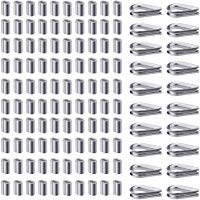 sunmns 100&nbsp;piezas 1/16&nbsp;inch cuerda de alambre aluminio crimpadora Loop funda y 20&nbsp;piezas M2&nbsp;acero inoxidable dedal