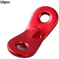 Ogquaton 10PCS Tensores de Cuerda de Doble Orificio de aleaci&oacute;n de Aluminio Ajustador de Cuerda L&iacute;nea de Cable Sujetador para Uso de Picnic para Acampar al Aire Libre Uso