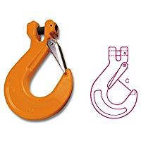 Beta 8060R 1,12 Clevis - Gancho para cadena (aleaci&oacute;n de acero de alta resistencia, 6 mm)