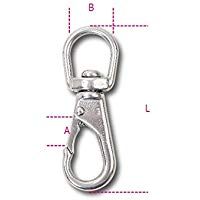 Beta 8267 10 - Broche de ojo giratorio, AISI 316, 87 mm de longitud