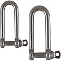 opiol Quality | Grillete Largo Acero inoxidable A4&nbsp;(4&nbsp;unidades) | cuerda de alambre rundsch&auml;kel | larga Forma