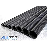 Tubo de fibra de carbono de 30 mm de di&aacute;metro/tubo de fibra de carbono CFK 3K K&ouml;per/longitud a elegir, 1000mm, 1
