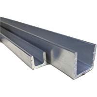 Perfil de aluminio en U - Acabado natural, 40 x 20 x 20 x 2 mm x 2000 mm, 10000