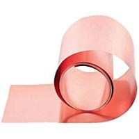 Rollo de l&aacute;mina de cobre de alta pureza de cobre puro Cu de metal de 0,3 mm de grosor 100 mm x 1000 mm