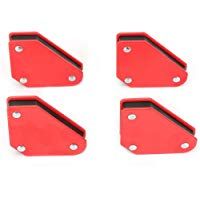 Soldadura Magnets-4pcs 9LB Localizador de soldadura de &aacute;ngulo Im&aacute;n magn&eacute;tico Flechas de esquina Soldador Herramienta de soporte de soldadura