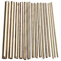 15pcs Varilla Redonda de Lat&oacute;n Bronce Torno Relojero DIY Reloj Herramienta Artesanal Partes 2-8mm, 100mm