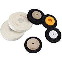 Earlywish Wood Cloth Hub Cepillo de rueda giratoria para joyer&iacute;a Limpieza dental Pulido pulido 6pcs