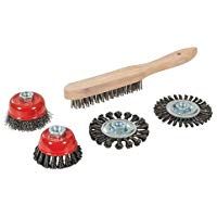 Silverline 589548&nbsp;conjunto cepillo met&aacute;lico/rueda de alambre trenzado (5&nbsp;piezas, 0&nbsp;V, multicolor