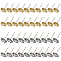 cnmade 3&nbsp;mm lat&oacute;n de acero taza cepillo de limpieza cepillo de alambre pulido ruedas accesorio para Dremel esmeriladora herramientas rotatorias 40&nbsp;pcs