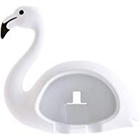 Yardwe Soporte para Cepillo de Dientes Montado en Pared en Forma de Flamenco Perforaci&oacute;n Gratuita para Ba&ntilde;o Cuarto de Ba&ntilde;o
